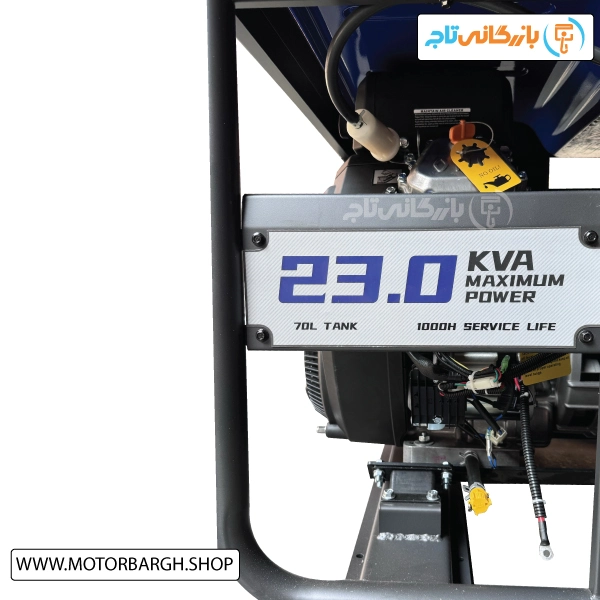 موتور برق بنزینی آگرو ۱۹ کیلووات مدل AG23000EDG تک فاز و سه فاز