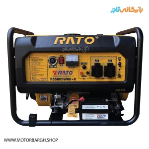 موتور برق بنزینی راتو ۳ کیلووات مدل R5500DWHB+R تک فاز ریموت‌دار
